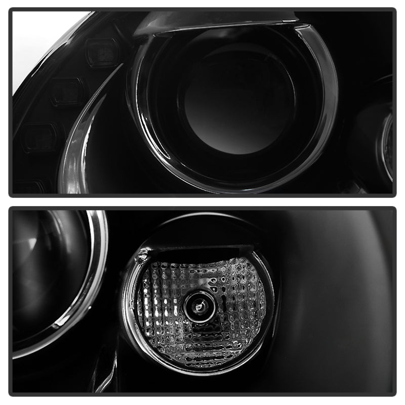 Spyder Volkswagen Beetle 06-10 Projector Headlights DRL LED Black PRO-YD-VB06-DRL-BK-SR1 Performance