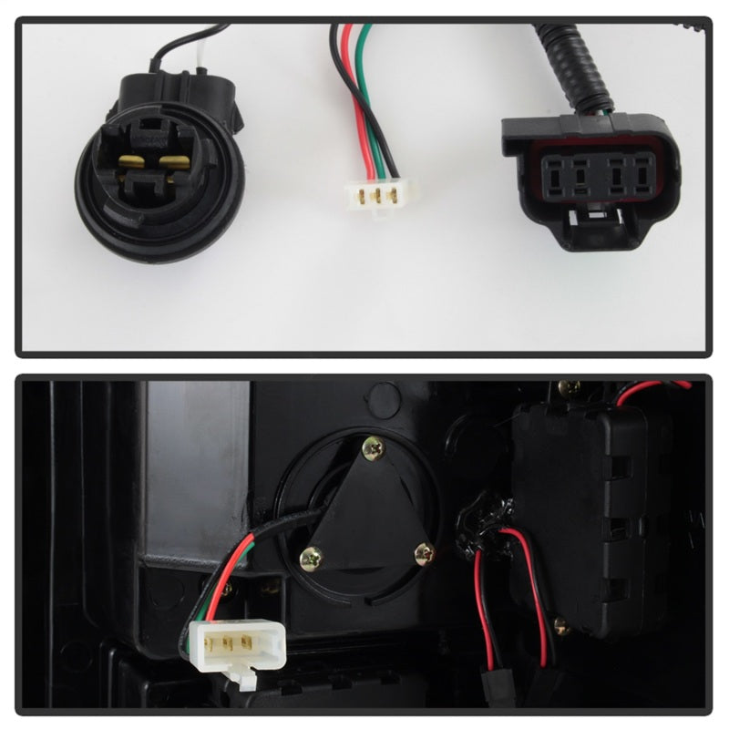 Spyder 07-13 GMC Sierra 1500 V2 Light Bar LED Tail Lights - Black (ALT-YD-GS07V2-LBLED-BK)-SR1 Performance