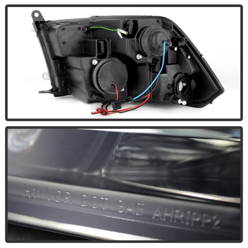 Spyder Dodge Ram 1500 09-14 Projector Headlights Halogen- LED Halo LED - Blk Smke PRO-YD-DR09-HL-BSM-SR1 Performance