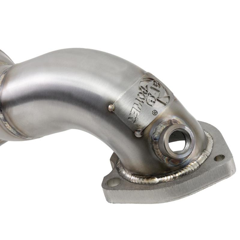 aFe 09-13 MINI Cooper S (R56) L4 1.6L (t) Twisted Steel Down Pipe 2-1/2in 304 Stainless Steel w/ Cat-SR1 Performance