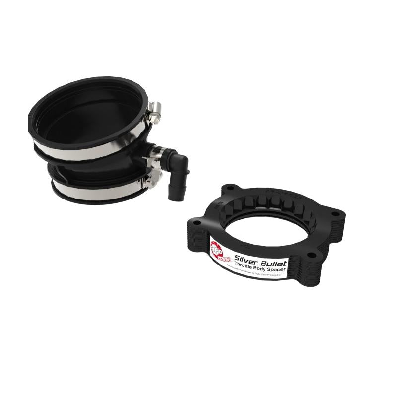 aFe 2020 Vette C8 Silver Bullet Aluminum Throttle Body Spacer / Works With aFe Intake Only - Black-SR1 Performance