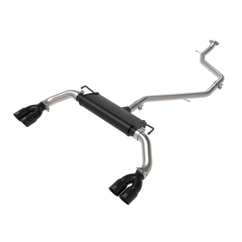 aFe 19-21 Lexus UX200 Takeda 2in - 2.5in. 304 SS Cat-Back Exhaust System w/ Black Tip-SR1 Performance