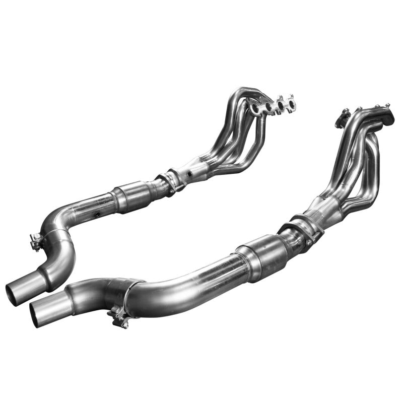 Kooks 15-24 Ford Mustang GT/Dark Horse V8 5.0L 1-7/8in SS Headers w/ GREEN Catted Connection Pipe-SR1 Performance