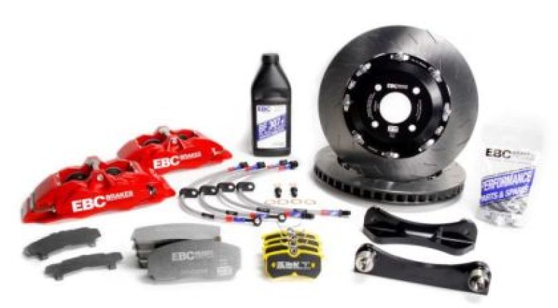 EBC Racing Mazda MX-5 ND Front Big Brake Kit with 330mm Red Discs and Braided Lines