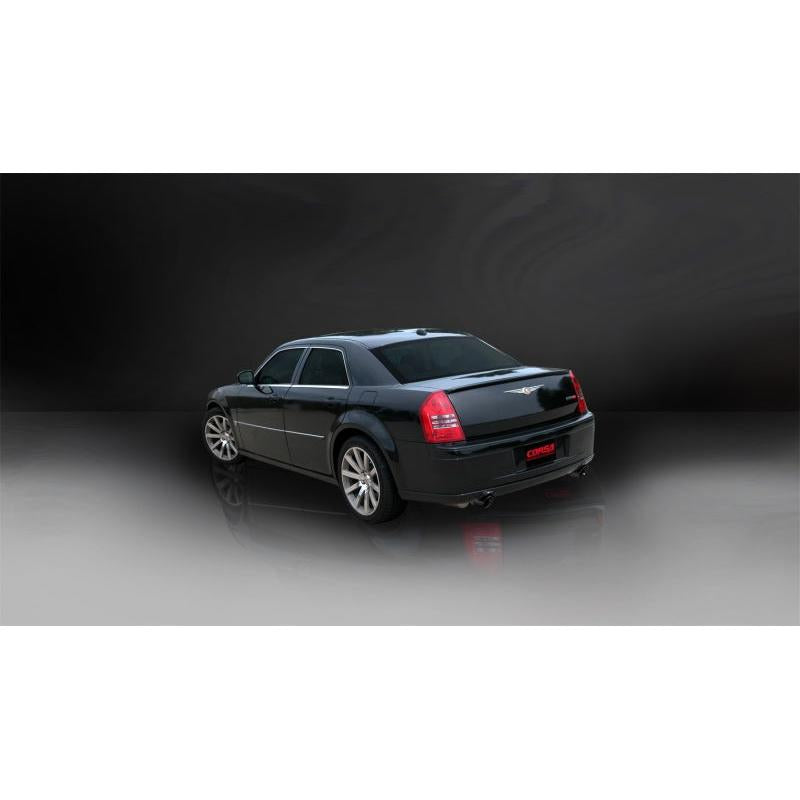 Corsa 2005-2010 Dodge Charger SRT-8 6.1L V8 Black Xtreme Cat-Back Exhaust-SR1 Performance