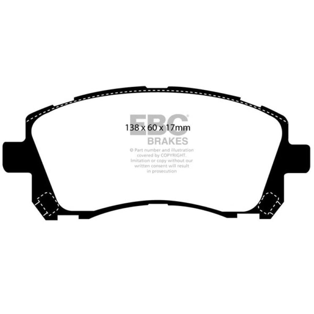 EBC Yellowstuff Front Brake Pads for Subaru Impreza & Legacy – High-Performance Street and Track Use