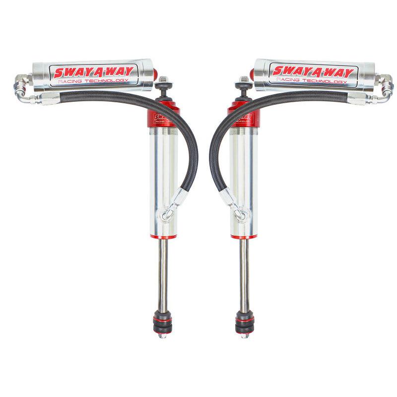 aFe 97-17 Nissan Patrol Sway-A-Way 2.5in Front Shock Kit w/ Remote Reservoir for OE Ride Height-SR1 Performance