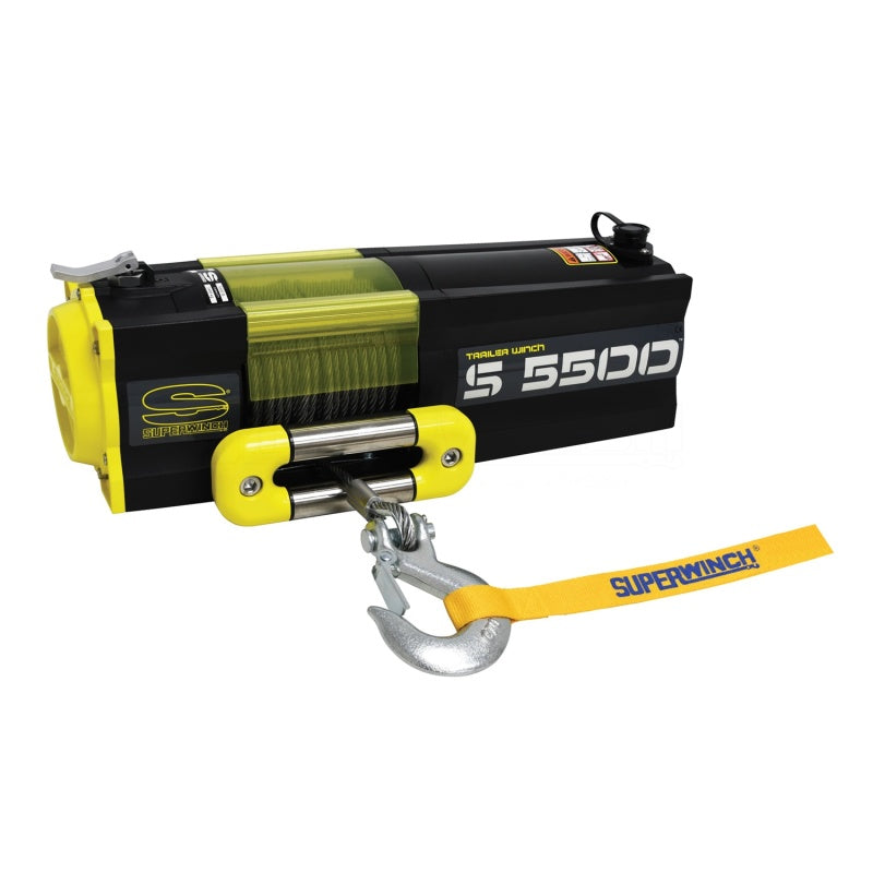 Superwinch 5500 LBS 12V DC 7/32in x 60ft Steel Rope S5500 Winch-SR1 Performance