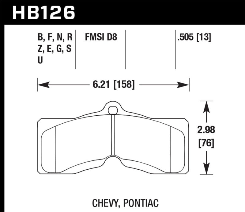 Hawk HP+ Street Brake Pads-SR1 Performance