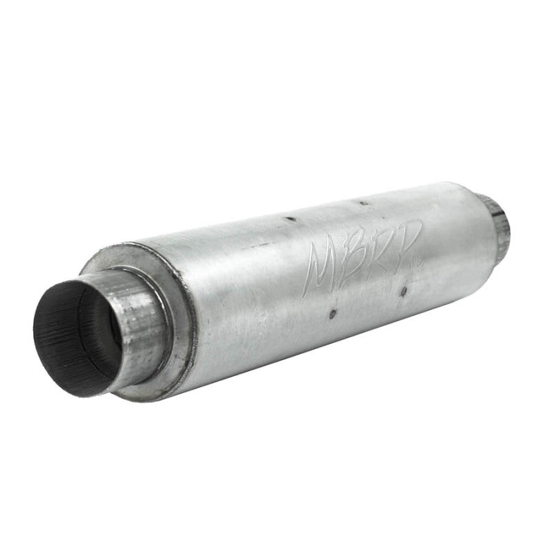 MBRP Universal Quiet Tone Muffler 4in Inlet/Outlet 24in Body 6in Dia 30in Overall Aluminum-SR1 Performance