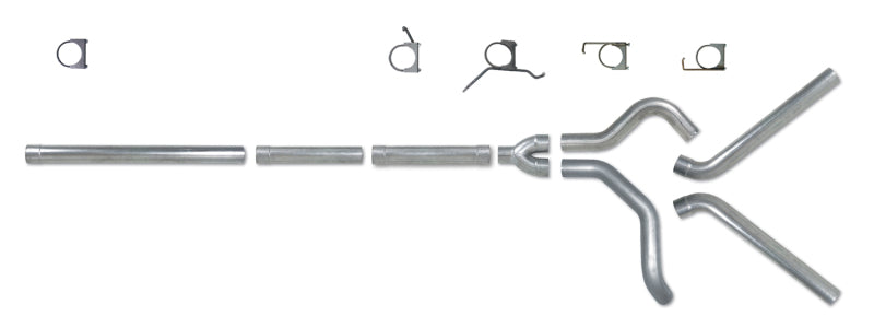 Diamond Eye KIT 4in CB MFLR RPLCMENT PIPE DUAL AL: 2004.5-2007.5 DODGE CUMMINS 600-SR1 Performance