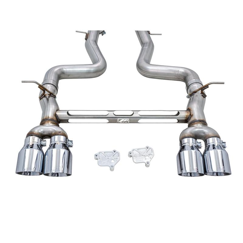 AWE Tuning BMW F8X M3/M4 Track Edition Catback Exhaust - Chrome Silver Tips-SR1 Performance