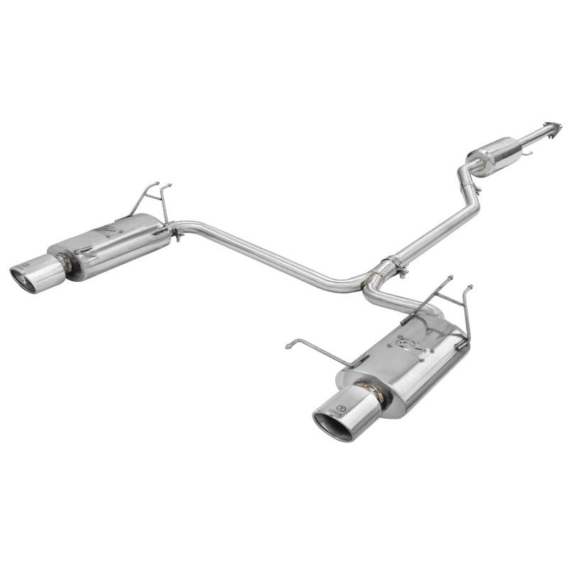 aFe Takeda Exhaust 2.25in to 2in Dia 304SS Cat-Back w/Polished Tips 08-12 Honda Accord Coupe V6 3.5L-SR1 Performance