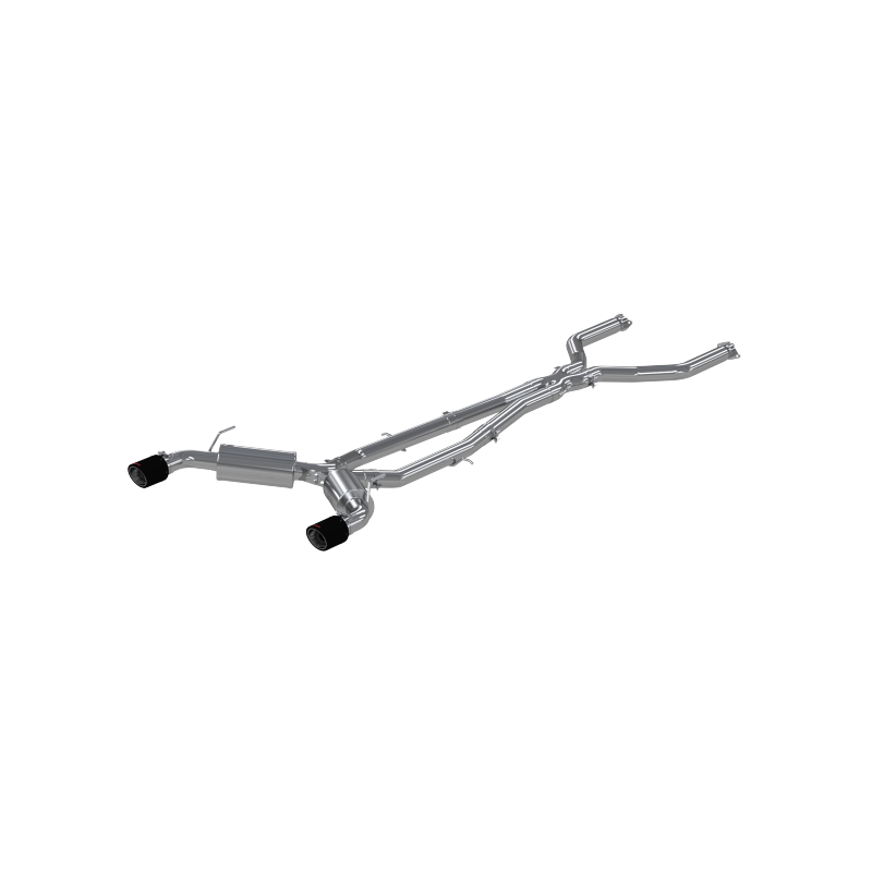 MBRP 16-19 Infiniti Q50 3.0L FWD/AWD 3in Cat Back w/ 4.5in OD Carbon Fiber Tips - T304-SR1 Performance