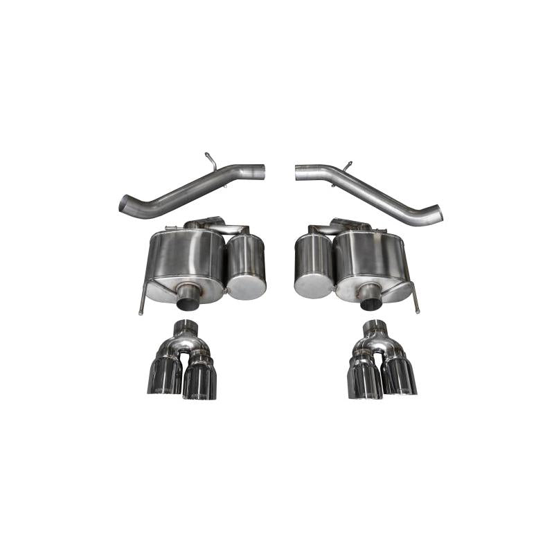 Corsa 2016-2019 Cadillac ATS-V 3.6T 4in Polished Sport Axle-Back Exhaust-SR1 Performance