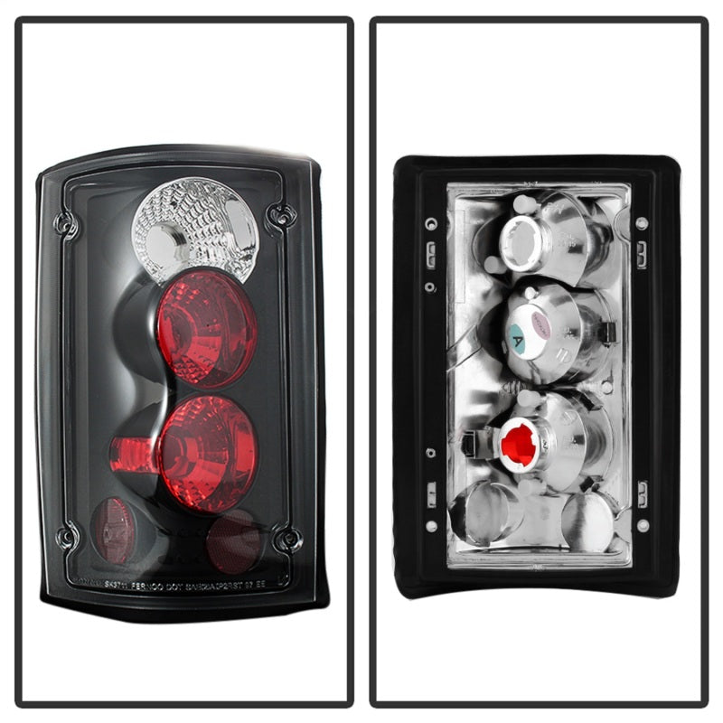 Spyder Ford Excursion 00-06/Econoline 150/250/350/450/550 95-06 Euro Tail Lights Blk ALT-YD-FEC00-BK-SR1 Performance