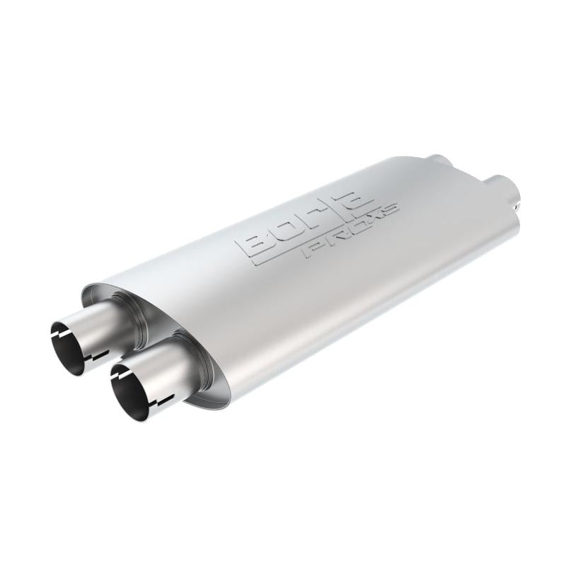 Borla Universal ProXS Muffler - Oval Dual/Dual Inlet/Outlet 2.5in Tubing 19inx4inx9.5in Case-SR1 Performance