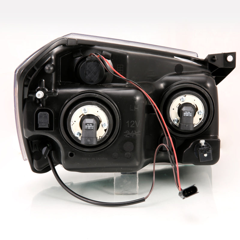 ANZO 2005-2007 Dodge Magnum Crystal Headlight Black Amber-SR1 Performance