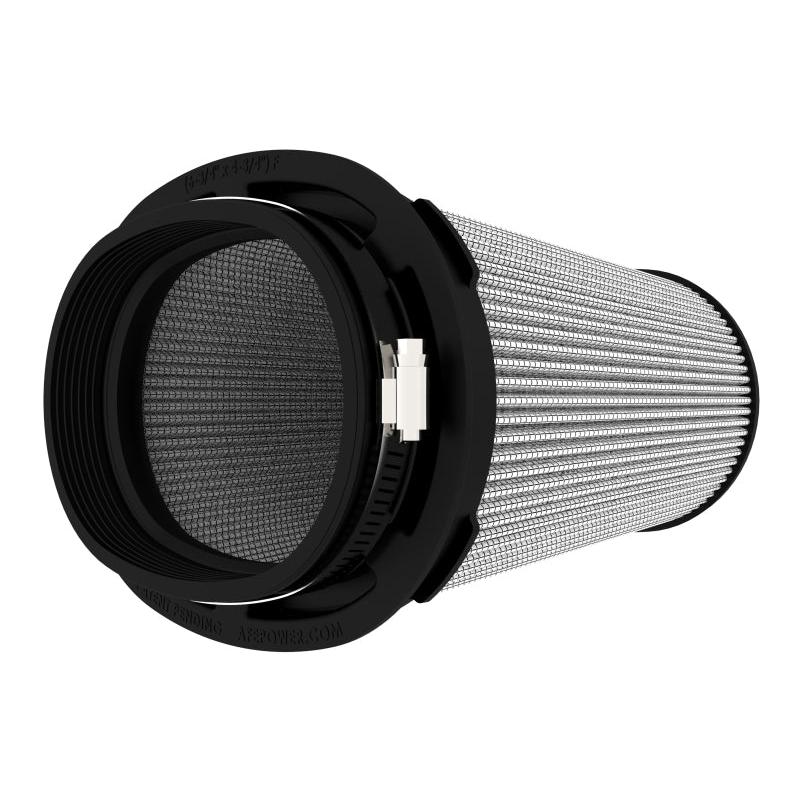 aFe Magnum FLOW Pro DRY S Air Filter 6.75x4.75 Flange 8.25x6.25 Base (Mt2) 7.25x5 Top 8.5 Height-SR1 Performance