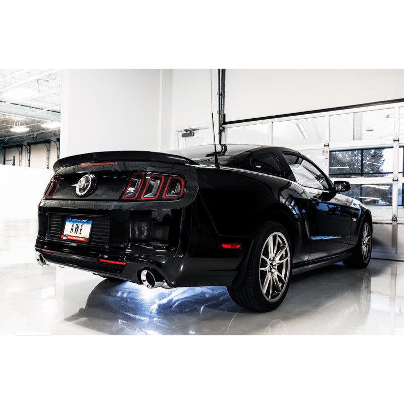 AWE Tuning S197 Mustang GT Axle-back Exhaust - Touring Edition (Chrome Silver Tips)-SR1 Performance