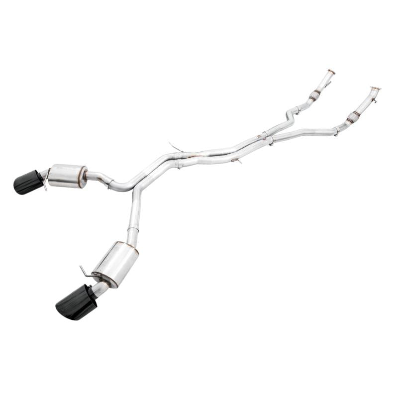 AWE Tuning Audi B9.5 RS 5 Coupe Non-Resonated Touring Edition Exhaust - RS-Style Diamond Black Tips-SR1 Performance