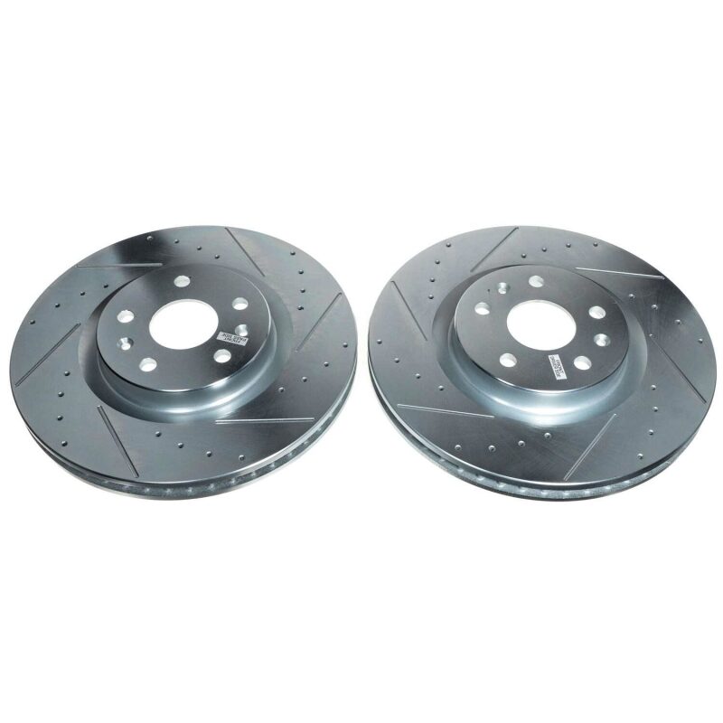 Power Stop 20-21 Chevrolet Corvette Front Evolution Drilled & Slotted Rotor - Pair-SR1 Performance