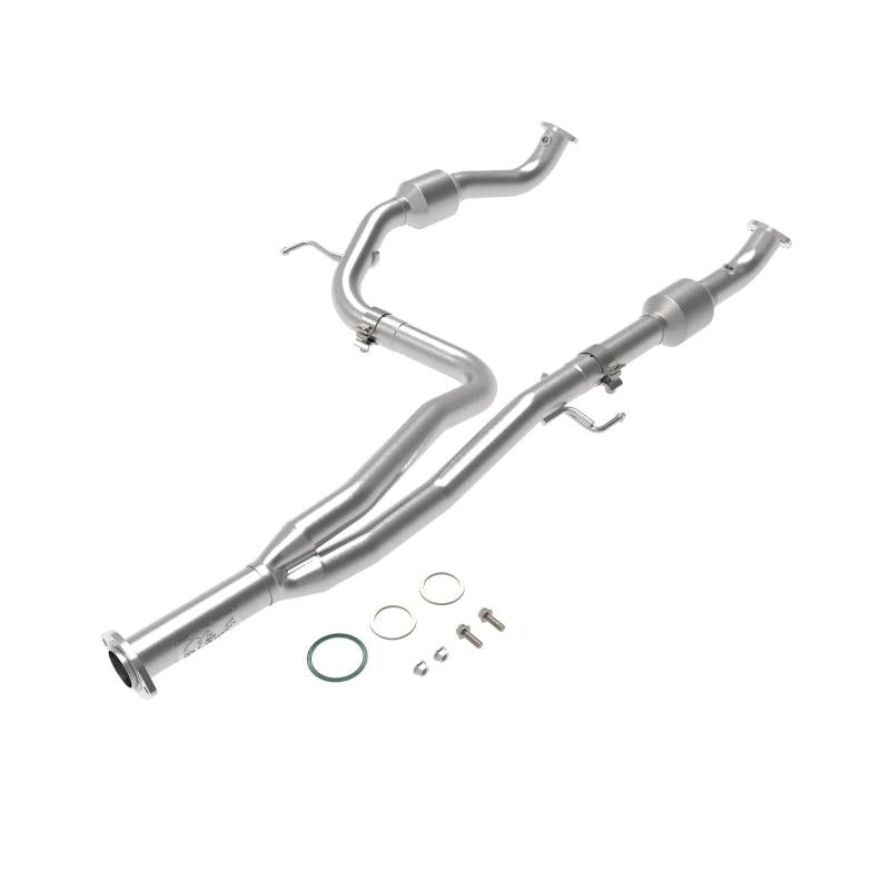 aFe Power Twisted Steel Y-Pipe w/ Cat SS 16-20 Toyota Tacoma V6 3.5L (4WD Only)-SR1 Performance