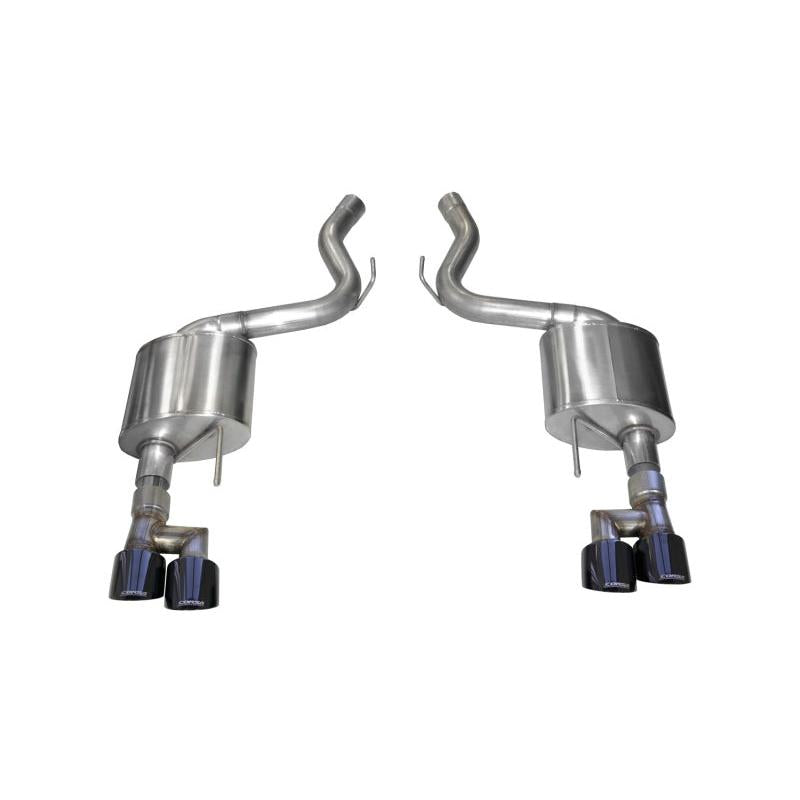 Corsa 18-23 Ford Mustang 5.0L V8 3in Sport Axle-Back Dual Rear Exit w/ 4in Black PVD Pro-Series Tips-SR1 Performance