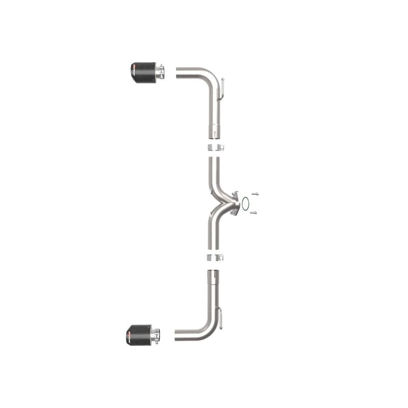 aFe Takeda 2-1/2in 304 SS Axle-Back Exhaust w/ Carbon Fiber Tips 14-18 Mazda 3 L4 2.0L/2.5L-SR1 Performance