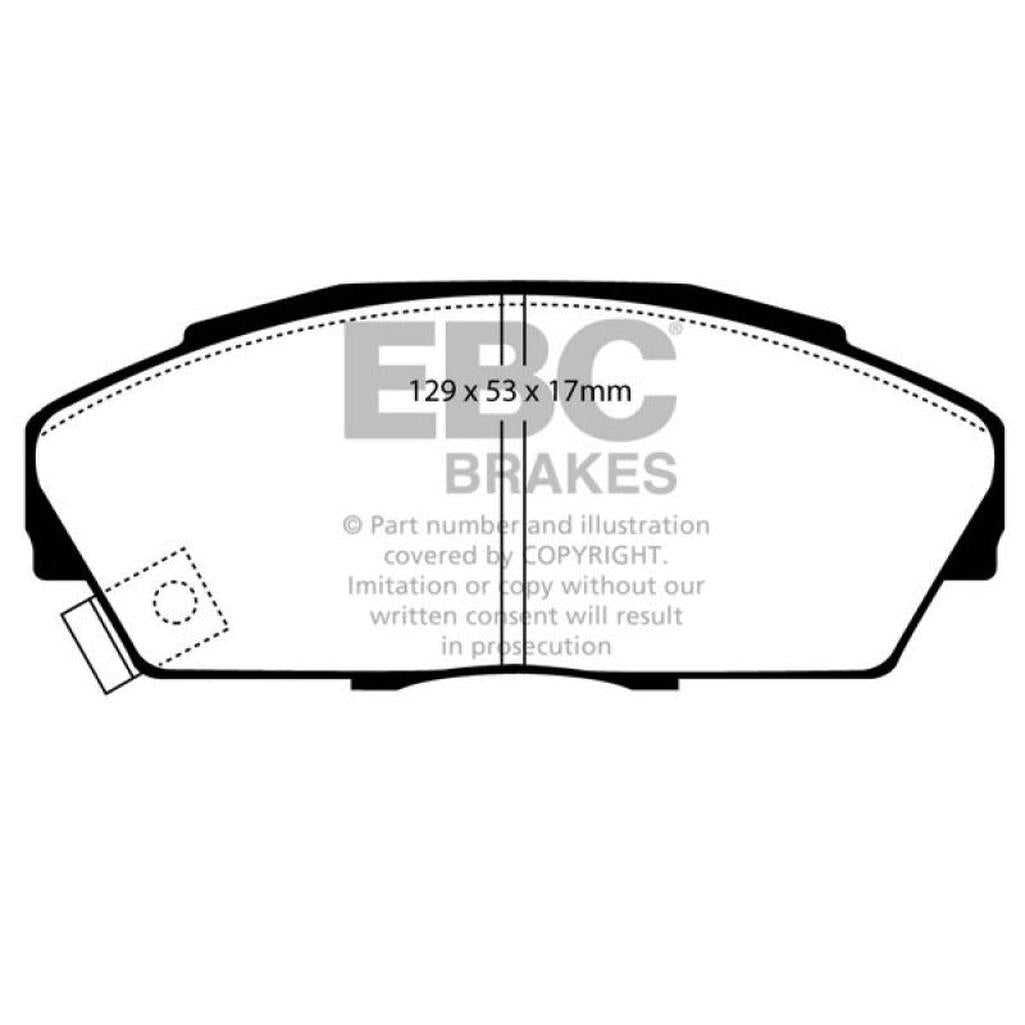 EBC Greenstuff 2000 Series Sport Brake Pads for Honda Prelude and Civic – Part DP2719/2