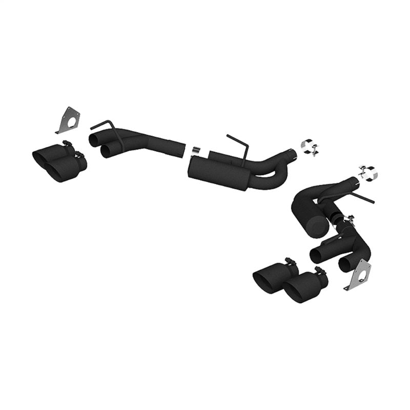 MBRP 16-19 Chevrolet Camaro V6 2.5in BLK NPP Dual Axle Back Exhaust w/ 4in Quad Dual Wall Tips-SR1 Performance
