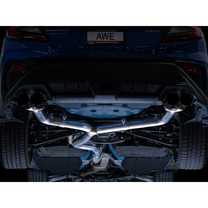 AWE Tuning 2022+ VB Subaru WRX Track Edition Exhaust - Diamond Black Tips-SR1 Performance