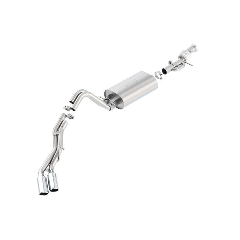 Borla Touring Cat Back 15-16 GMC Denali 6.2L V8 2.75in, 2.25in Dual Same Side Exit 4in Tips Exhaust-SR1 Performance