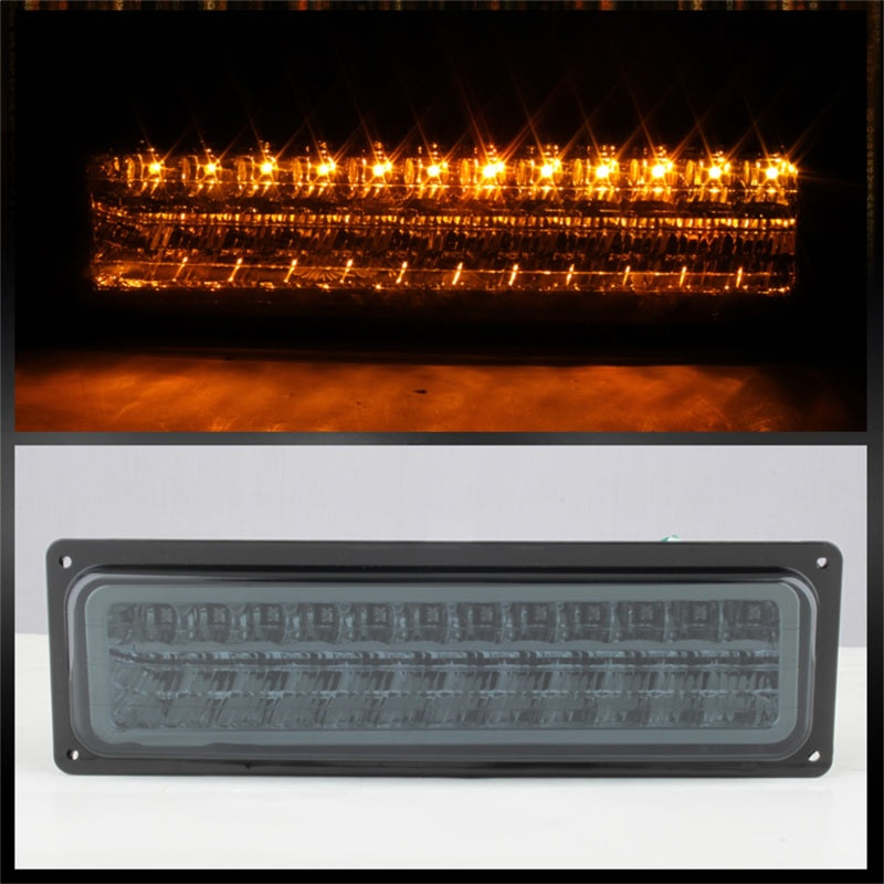 Xtune GMC Yukon 92-93 Crystal Headlights w/ Corner & LED Bumper Smoke HD-JH-GMCCK88-LED-AM-SM-SET-SR1 Performance