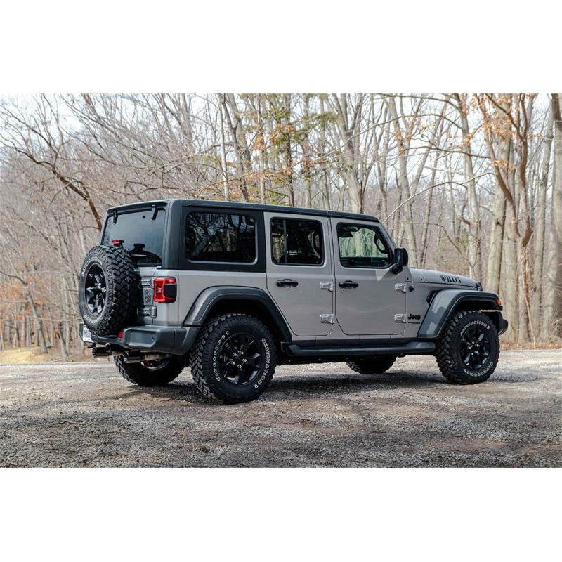 Corsa 2018-2024 Jeep Wrangler JLU 3.6L 2.75in Sport Cat-Back Exhaust w/ 4in Black Tips-SR1 Performance