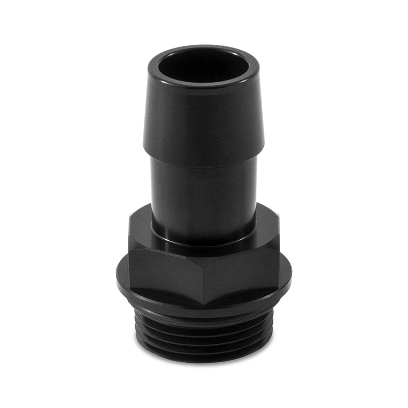 Mishimoto M27 x 2.0 to 3/4in Hose Barb Aluminum Fitting - Black-SR1 Performance