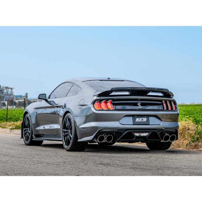 Borla 2020 Ford GT500 5.2L AT 3in ATAK CatBack Exhaust w/ Chrome Tips-SR1 Performance