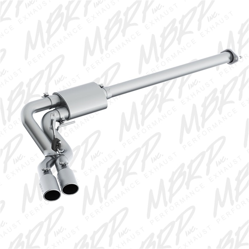 MBRP 15-16 Ford F-150 2.7L/3.5L/5.0L 3in Cat Back Single Side Pre-Axle Dual Exit T409-SR1 Performance