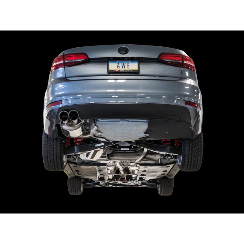 AWE Tuning 09-14 Volkswagen Jetta Mk6 1.4T Touring Edition Exhaust - Diamond Black Tips-SR1 Performance