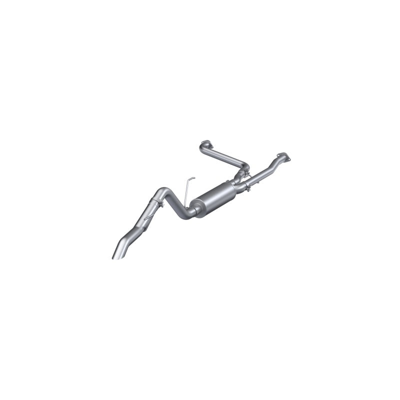MBRP 22-23 Nissan Frontier 3.8L 3in Tip 3in Cat Back Turndown Exit Street Profile - Aluminized Steel-SR1 Performance
