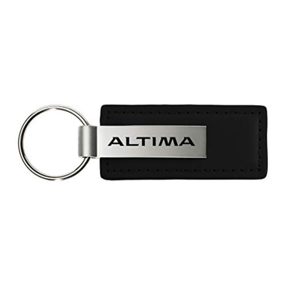 Nissan Altima Keychain and Keyring - Premium Black Leather-SR1 Performance