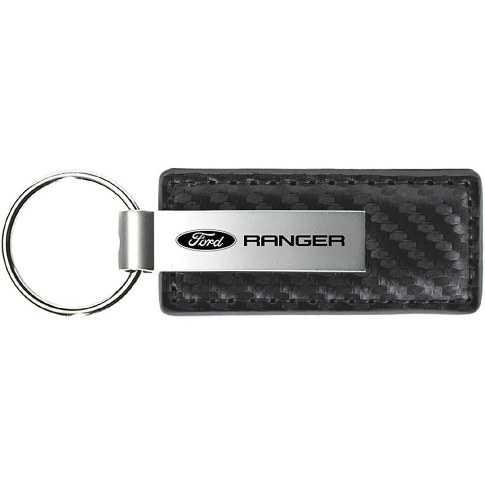 Ford Ranger Gun Metal Carbon Fiber Leather Key Chain-SR1 Performance
