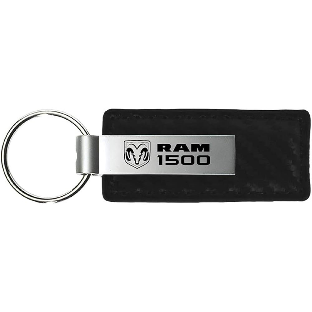 RAM 1500 Key Chain - Black Carbon Fiber Texture Leather-SR1 Performance