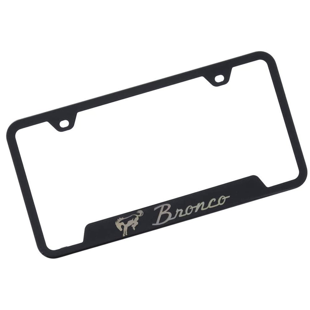 Ford Bronco License Plate Frame - Black-SR1 Performance