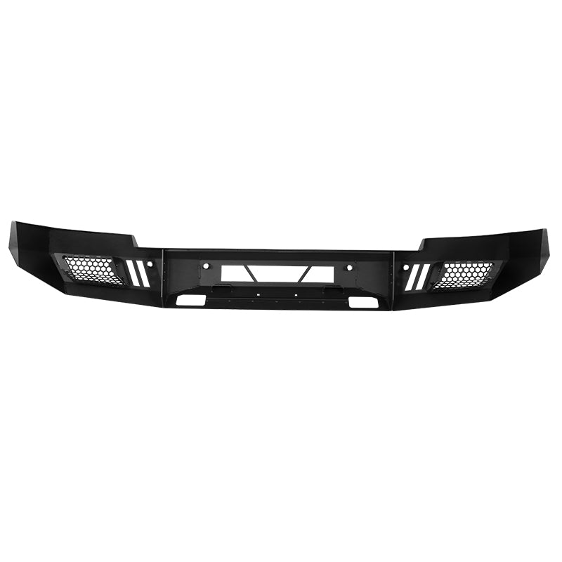 2014-2015 Chevrolet Silverado 1500 Black Heavy Duty Steel Front Bumper w/ LED Light Ports