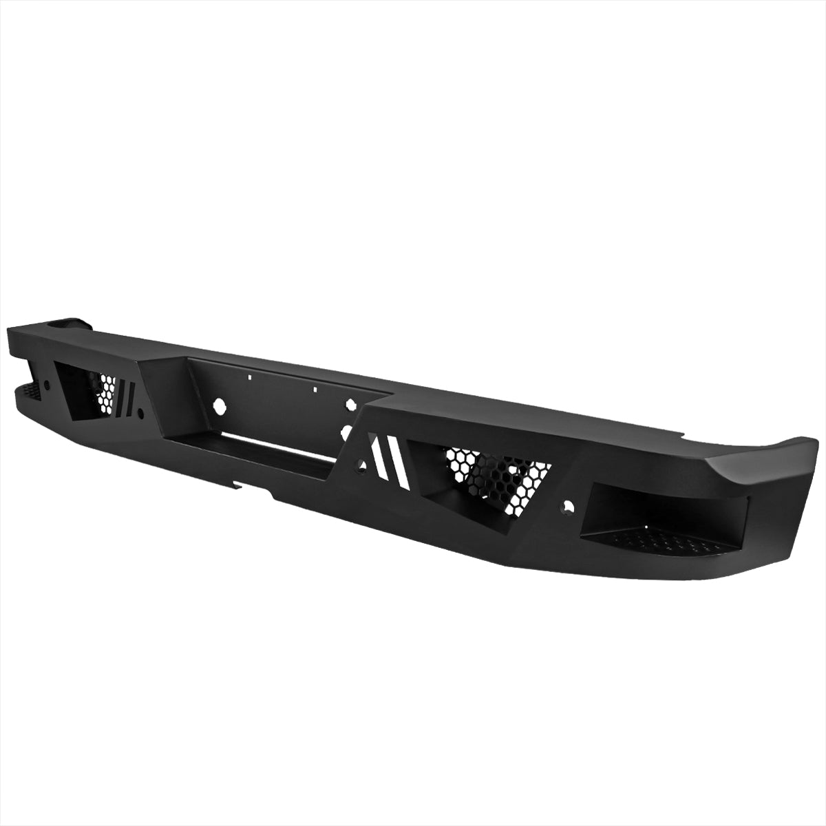 2006-2014 Ford F-150 Black Heavy Duty Steel Rear Step Bumper