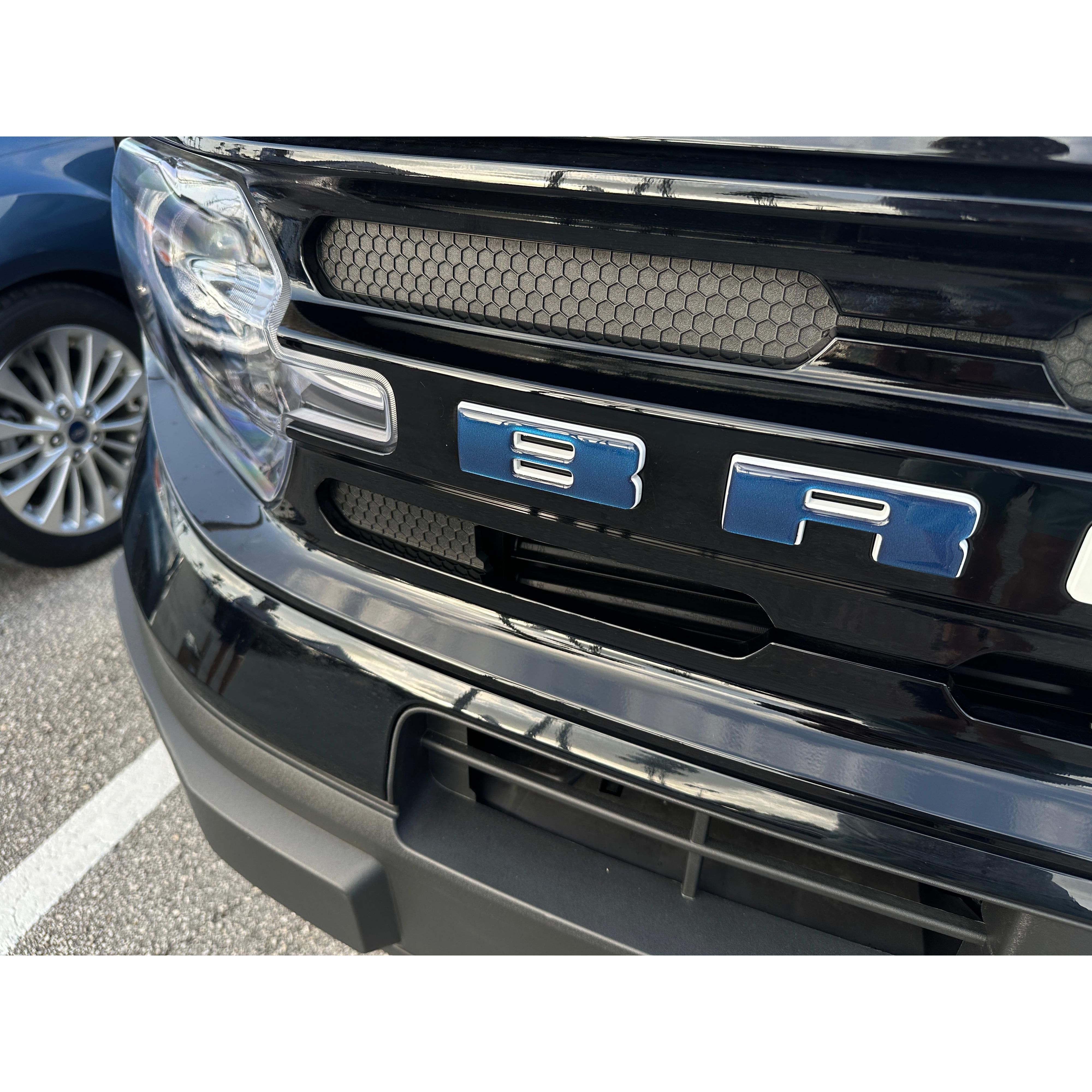 Front Grille Letters Overlays Fits 2021-2026 Ford Bronco Sport