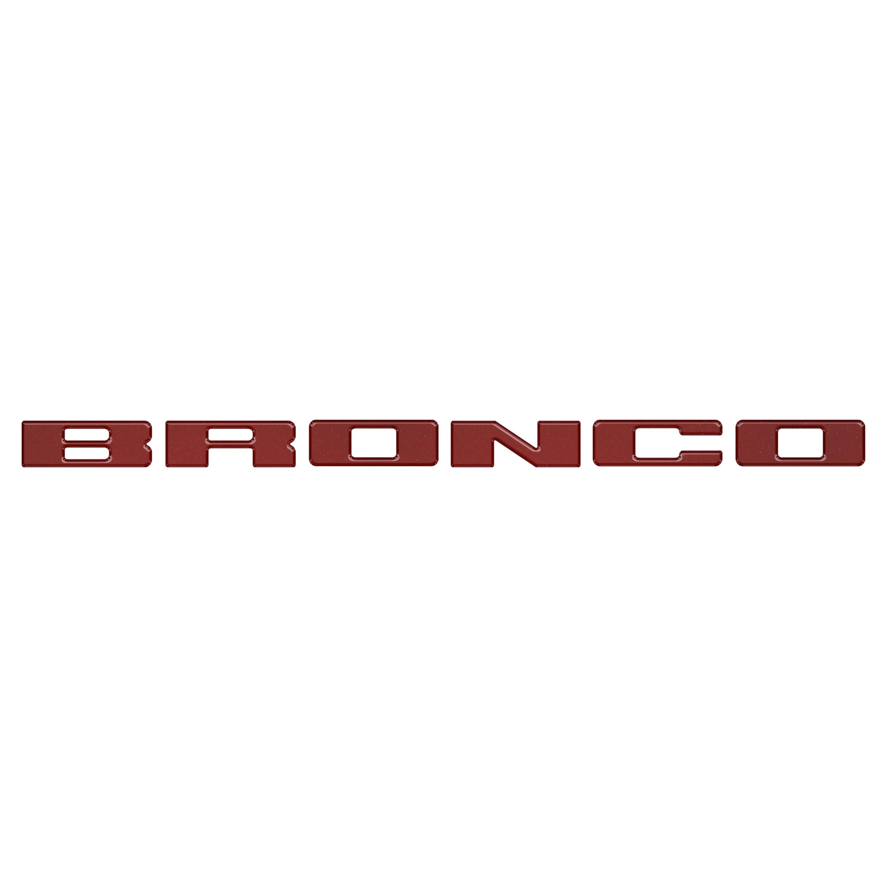 Front Grille Letters Overlays Fits 2021-2026 Ford Bronco Sport