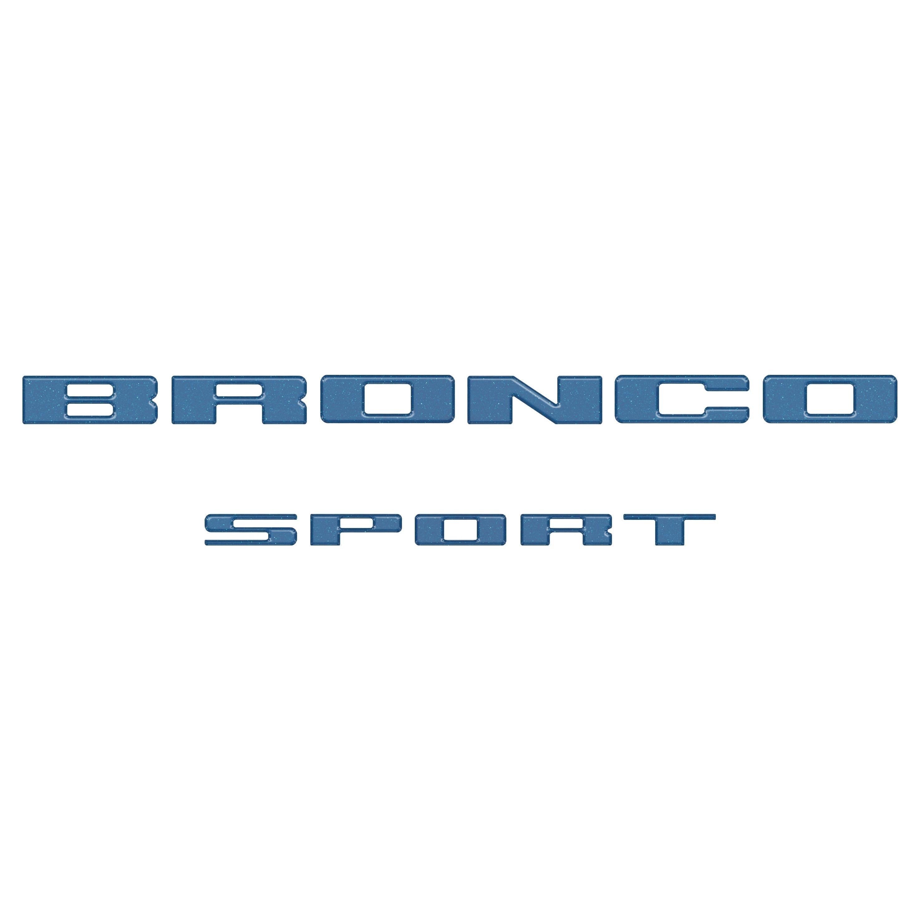 Rear Liftgate Letter Overlays Fits 2021-2026 Ford Bronco Sport