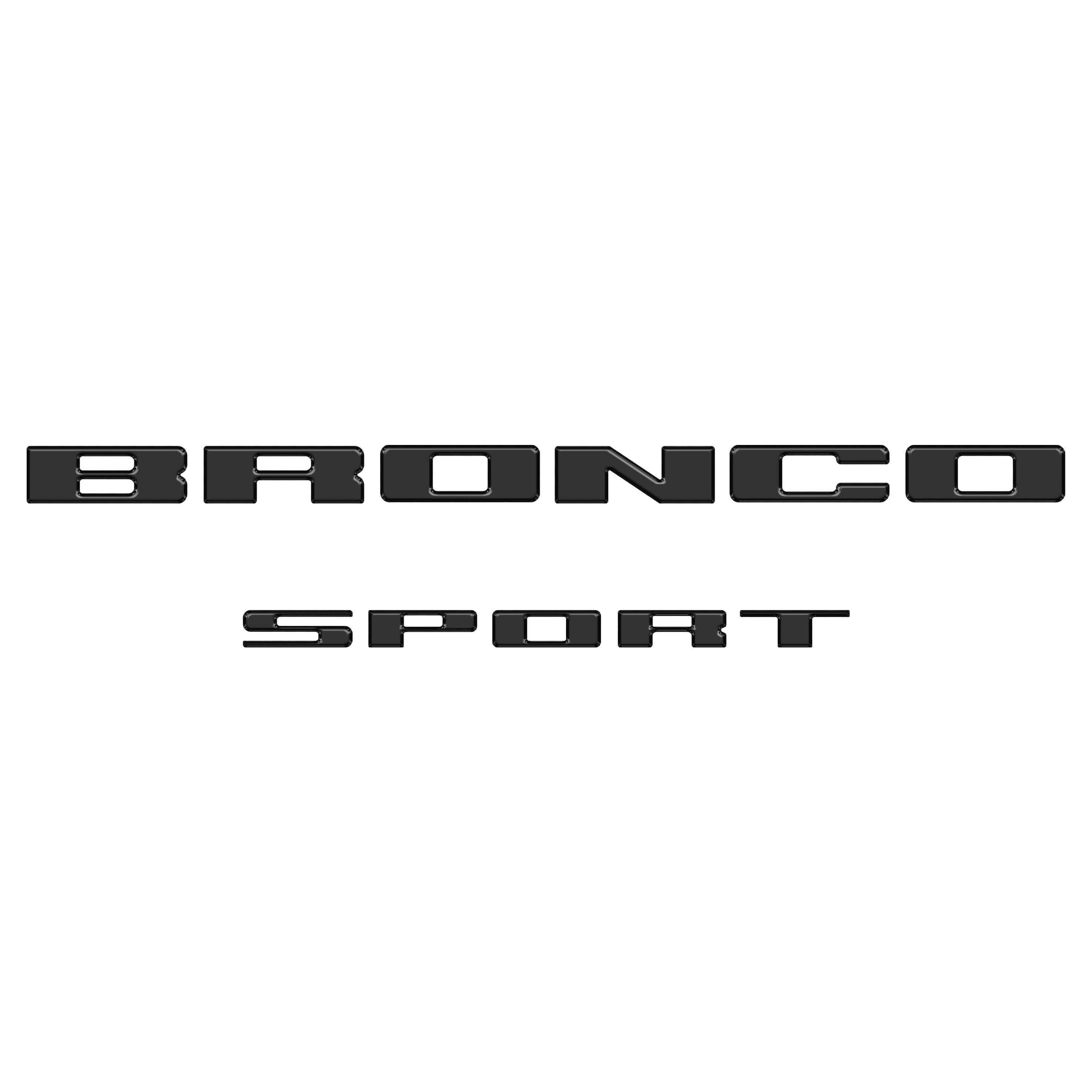 Rear Liftgate Letter Overlays Fits 2021-2026 Ford Bronco Sport